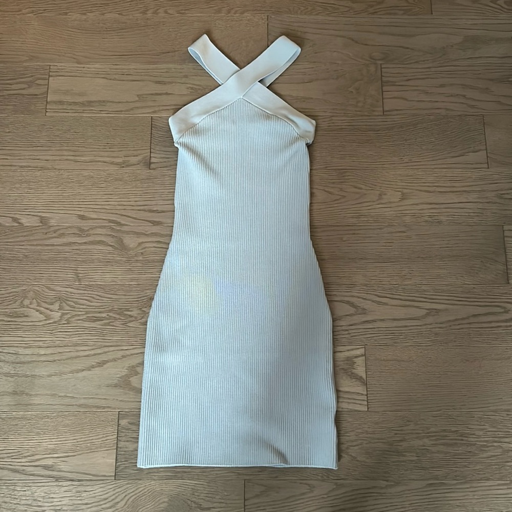 Babaton Sculpt Knit Criss Cross Dress